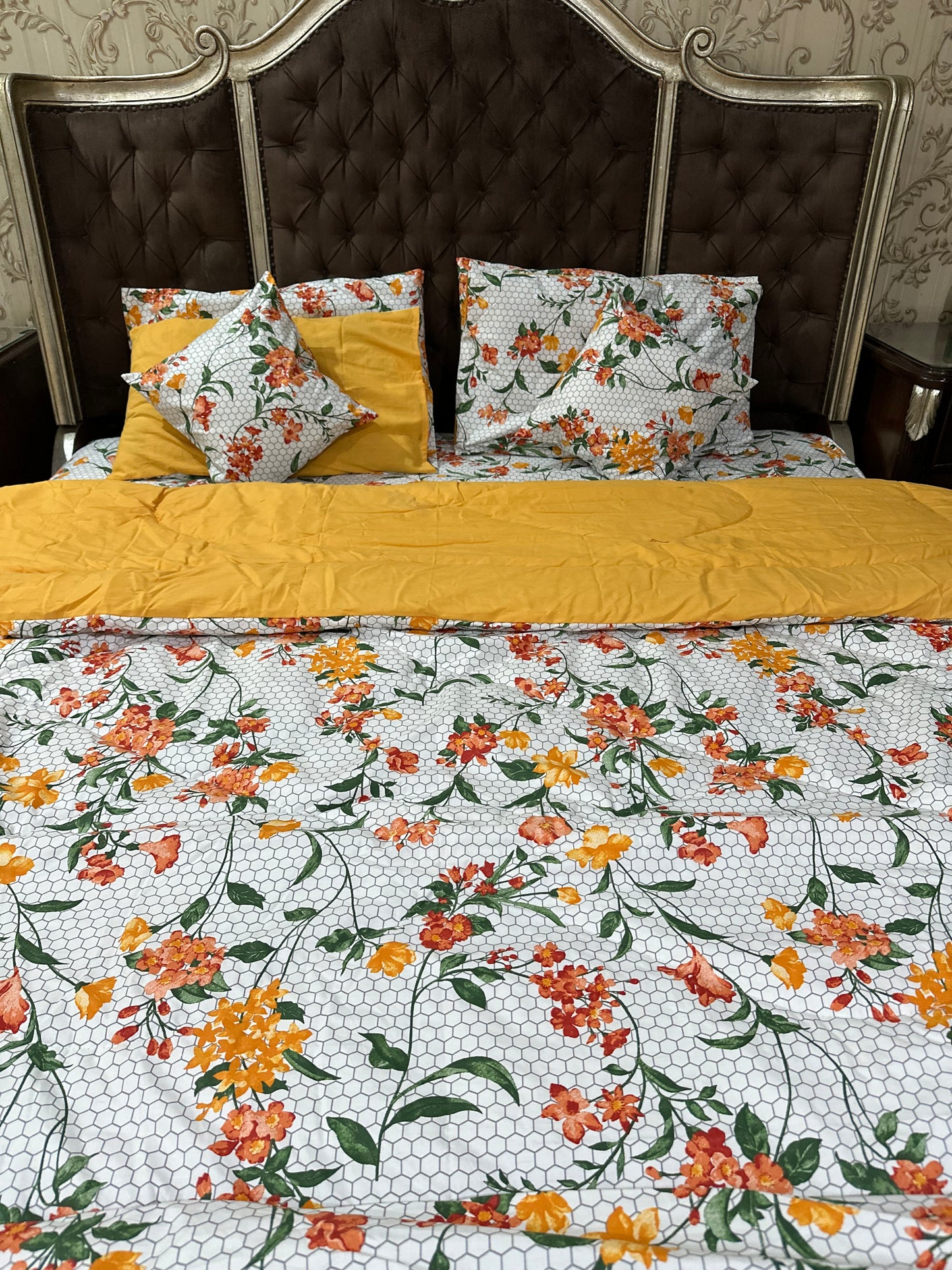 Cotton-Satin 8-Piece Comforter Set